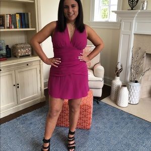 IRO PINK SIDE RUCHE DRESS